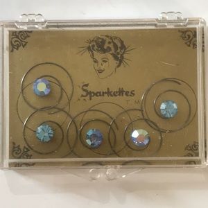 Vintage Sparkettes Hair Jewelry Iridescent Crystal